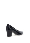 Bioeco by Arka Scalloped Edge Block Heel Shoes, Navy