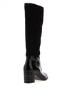 Bioeco By Arka Suede and Patent Knee Length Boots, Black