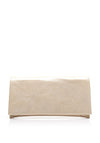 Bioeco by Arka Shimmer Patent Clutch Bag, Gold