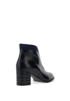 Bioeco By Arka Leather Block Heel Boot, Navy