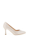 Bioeco by Arka Leather Pointed Toe Court Shoe, Pearl