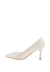 Bioeco by Arka Leather Pointed Toe Court Shoe, Pearl