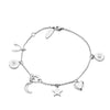 Newbridge Multi-Charm Bracelet, Silver