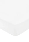 Bedeck 400 Thread Count Plain Dye Fitted Sheet, White