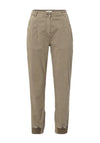 YAYA Cargo Pants with Elastic Cuff, Brown