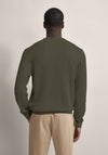 Bugatti Round Neck Knit Sweater, Khaki