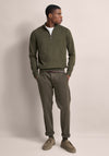 Bugatti Quarter Zip Knit Sweater, Green