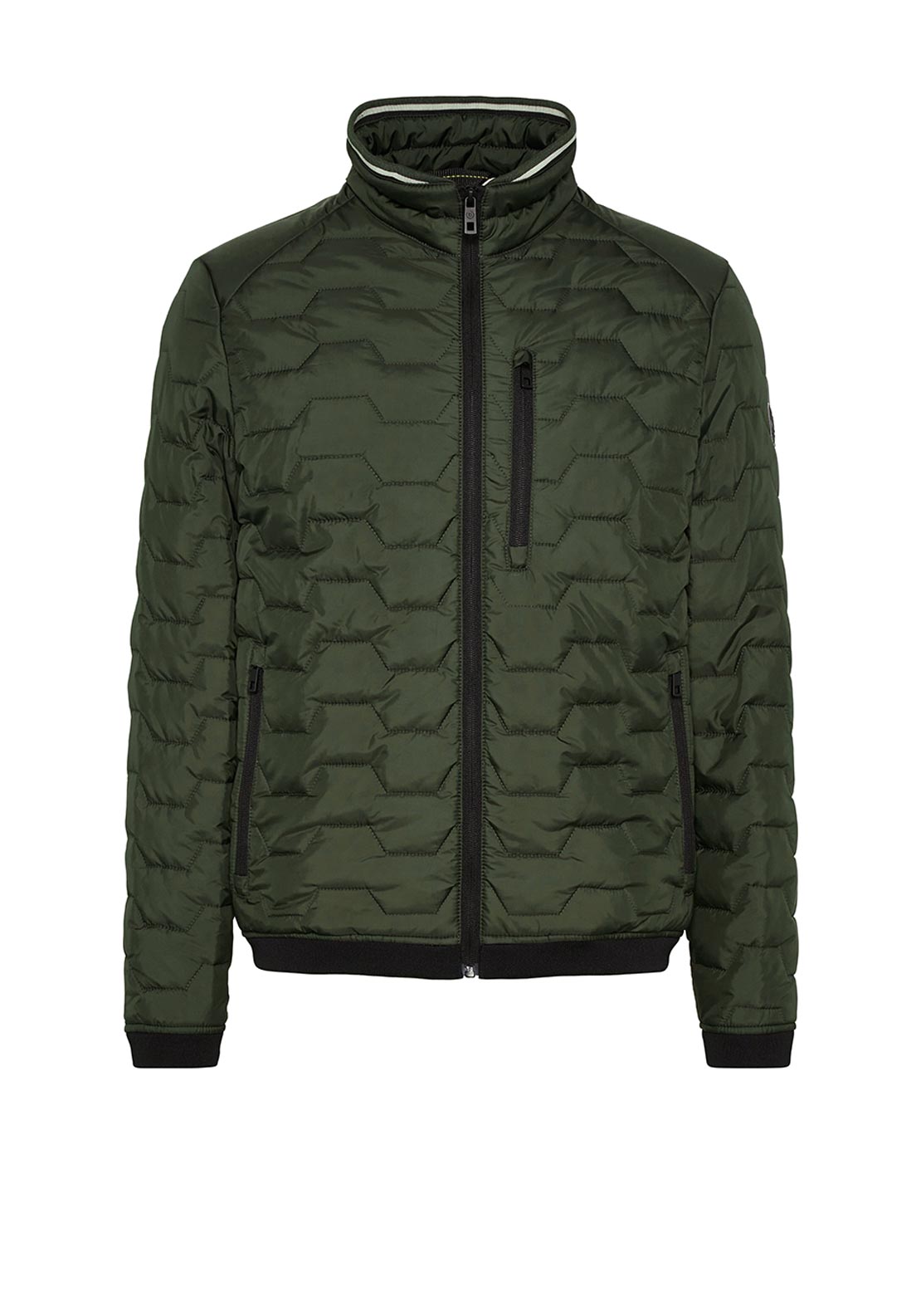 Bugatti Airseries Quilted Jacket, Khaki - McElhinneys