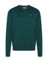 Bugatti V Neck Sweater, Bottle Green