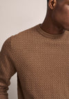 Bugatti Cable Knit Sweater, Camel