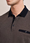 Bugatti Long Sleeve Polo Shirt, Brown