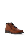 Bugatti Side Zip Lace Up Boots, Cognac