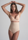 Bye Bra High Waist Control Thong, Nude