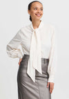 b.Young Hanyo Bow Tie Blouse, Ecru