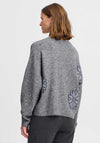 b.Young Omea Floral Jumper, Grey and Blue