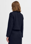 b.young Tweed Short Jacket, Navy