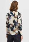 b.young Camo Print Top, Beige Multi