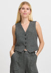 B.Young Etona V Neck Waistcoat, Grey