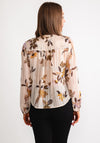 B.Young Haima Sheer Floral Blouse, Nude Multi