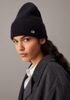 Calvin Klein Chunky Rib Knit Beanie, Black