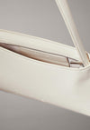 Calvin Klein Logo Embossed Shoulder Bag, Cream