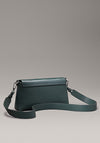 Calvin Klein Crocodile Print Shoulder Bag, Palm Green