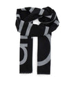 Calvin Klein 2 Tone Wool Blend Scarf, Black