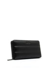 Calvin Klein Quilted Stripe Large Wallet, Black