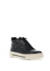 Caprice Patent High Top Trainers, Black