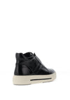 Caprice Patent High Top Trainers, Black