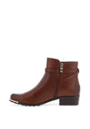 Caprice Buckle Detail Ankle Boots, Brown