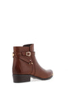 Caprice Buckle Detail Ankle Boots, Brown