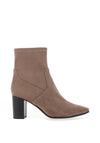 Caprice Stretch Block Heel Ankle Boots, Taupe