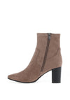 Caprice Stretch Block Heel Ankle Boots, Taupe