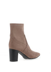 Caprice Stretch Block Heel Ankle Boots, Taupe