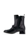 Caprice Buckle Detail Ankle Boots, Black