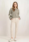 YAYA Short Knit Jacket, Aluminium Beige