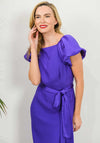 Caroline Kilkenny Harper Midi Dress, Purple