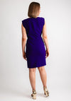 Caroline Kilkenny Sophia Feather Trim Pencil Dress, Purple