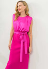 Caroline Kilkenny Jack Contrast Pencil Dress, Fuchsia