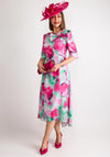 Cassandra Martha Floral Fit & Flare Dress, Pink Multi