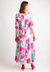 Cassandra Martha Floral Fit & Flare Dress, Pink Multi