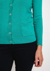 Castle Of Ireland Ribbed Cardigan, Spring Leaf