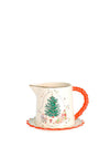 Cath Kidston Star Gravy Jug & Saucer Set