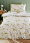 Catherine Lansfield Sleepy Dino Reversible Duvet Cover Set, Green