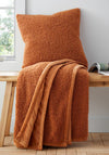 Catherine Lansfield So Soft Velvet Boucle Large Throw, Caramel