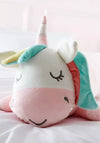 Catherine Lansfield Cuddle Friends Unicorn Filled Cushion, Pink