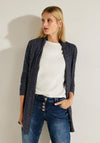 Cecil Open Long Melange Cardigan, Navy