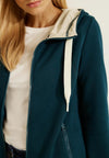 Cecil Sporty Hooded Jacket, Deep Lake Green