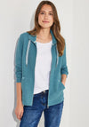 Cecil Zip Up Structured Jacket, Adriatic Blue